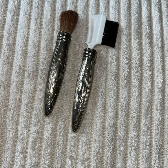 Antique Vintage Elegant Silver Grooming Brush Makeup Set - Picture 1 of 5